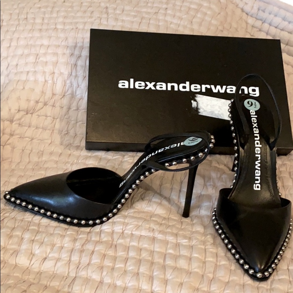 Black Alexander Wang Studded Pumps